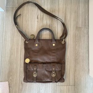 Stella McCartney brown vegan leather tote bag